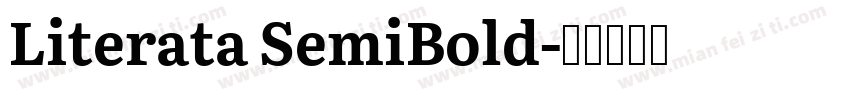 Literata SemiBold字体转换